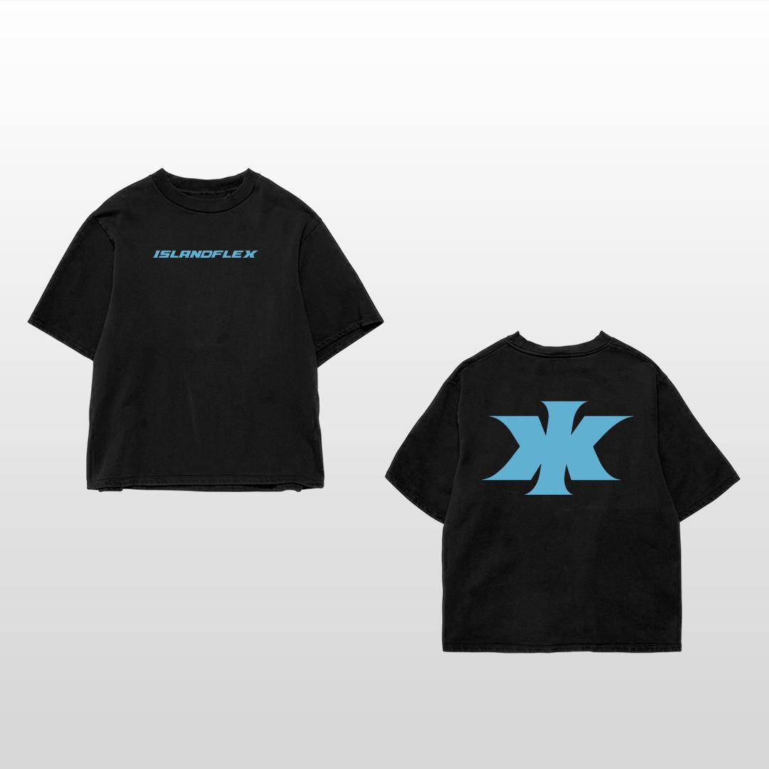 Oversized Women's Black on Blue